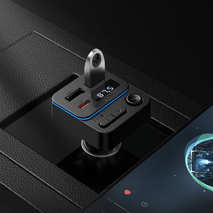 Modulateur FM Bluetooth Borofone BC60 Hero, 2 x USB-A - 1 x USB-C