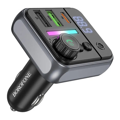 Borofone BC50 Ascenso Bluetooth FM Modulator, 2 x USB-A - 1 x USB-C