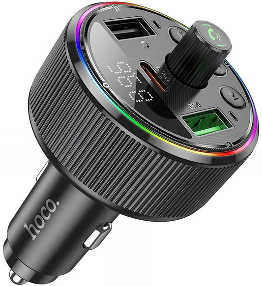 Modulateur FM Bluetooth HOCO E82, 2 x USB-A - 1 x USB-C