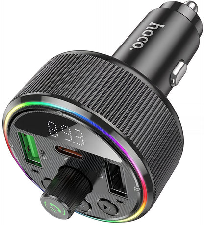 HOCO E82 Bluetooth FM Modulator, 2 x USB-A - 1 x USB-C