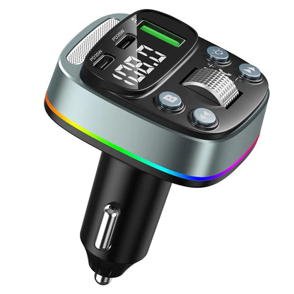 Modulateur FM Bluetooth Techsuit EchoDrive, 1 x USB-A - 2 x USB-C