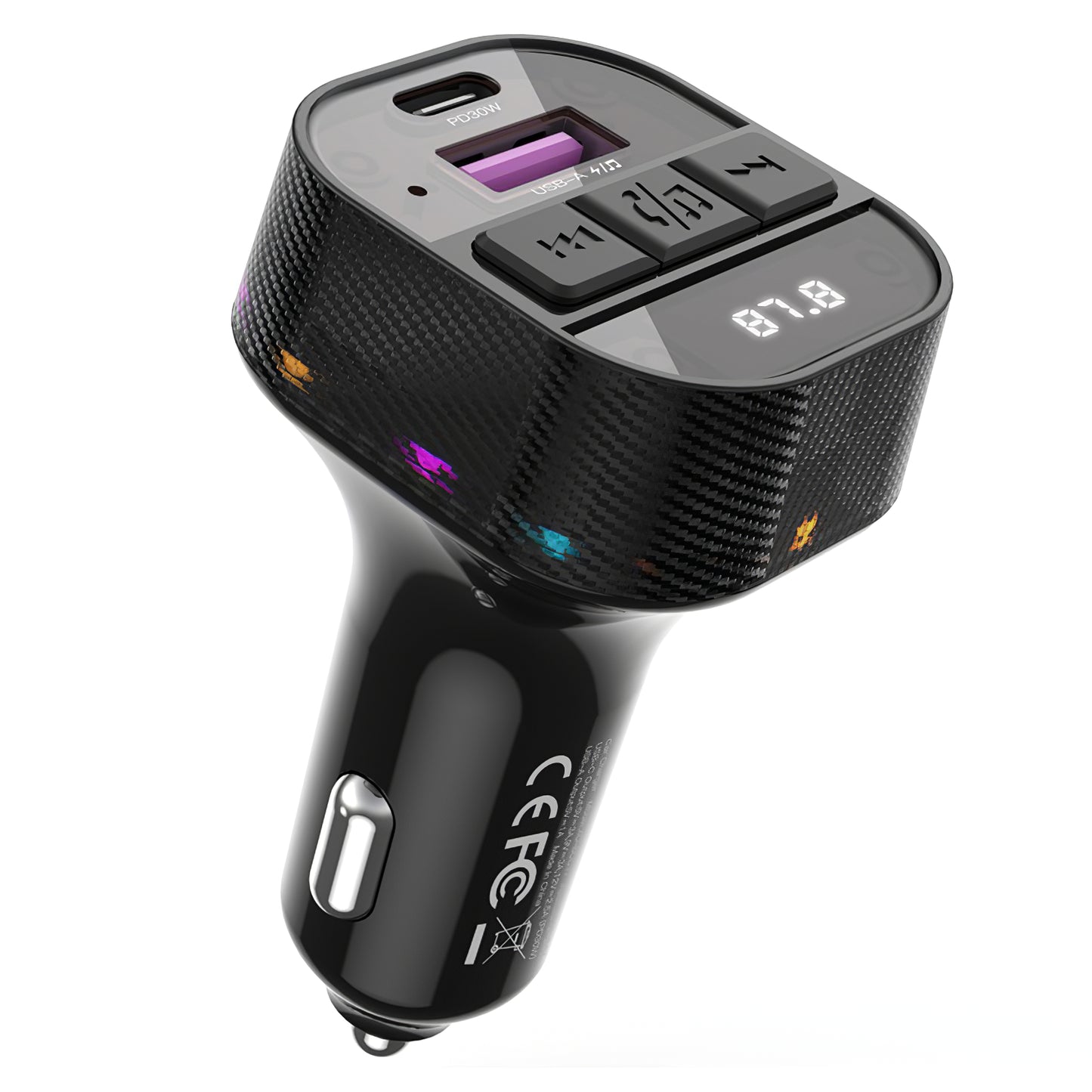 Modulateur FM Bluetooth XO Design BCC17, 1 x USB-A - 1 x USB-C