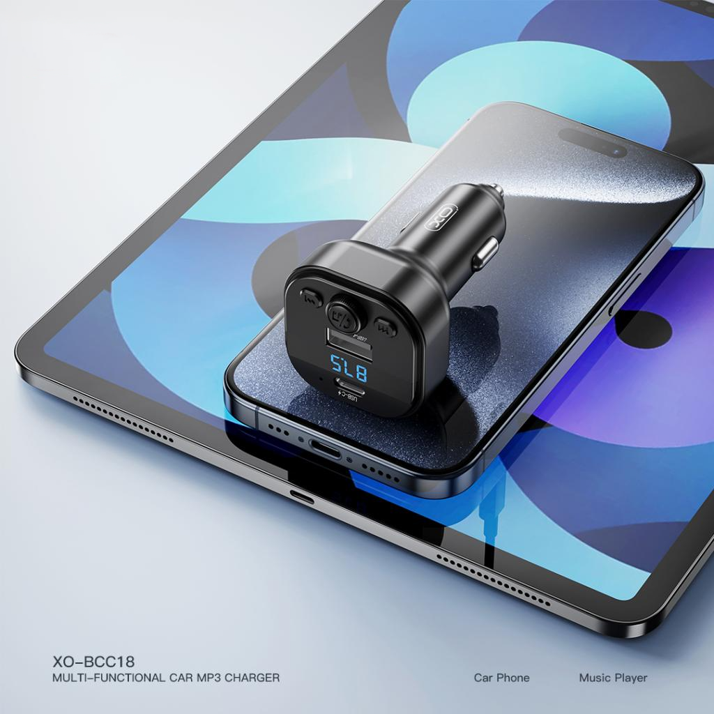 Modulateur FM Bluetooth XO Design BCC18, 1 x USB-A - 1 x USB-C