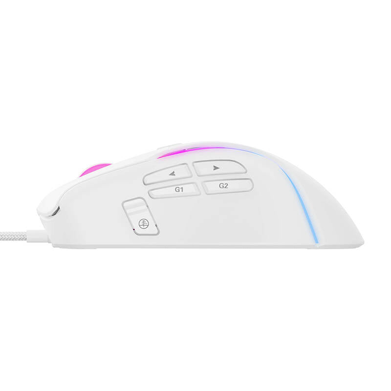 Souris Gaming Filaire USB HAVIT MS1033, RGB, 800DPI - 8000DPI, Blanche