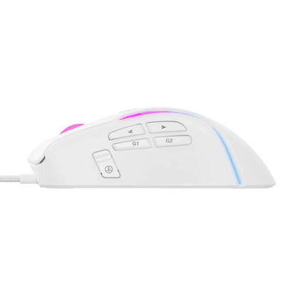 Souris Gaming Filaire USB HAVIT MS1033, RGB, 800DPI - 8000DPI, Blanche