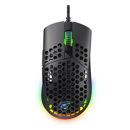 Souris Gaming Filaire USB HAVIT MS1036, RGB, 1200DPI - 7200DPI, 1.6m, Blanc