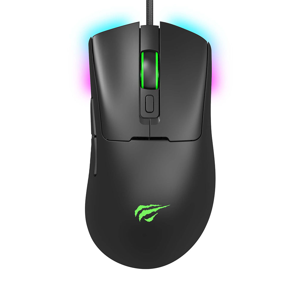 HAVIT MS966 Wired USB Gaming Mouse, RGB, 800DPI - 12000DPI, 1.6m, Black