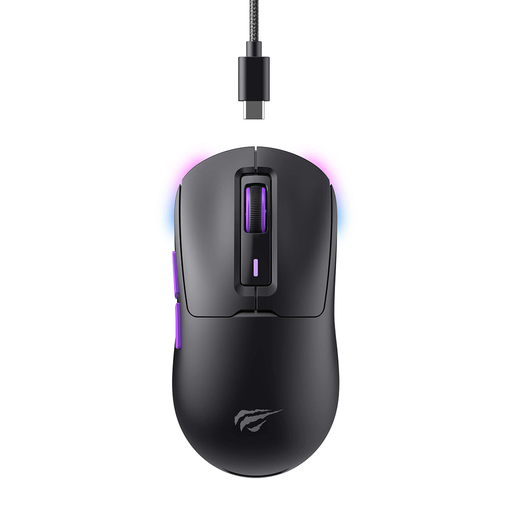 Souris Gaming Sans Fil HAVIT MS969WB, RGB, 1000DPI - 16000DPI, Noir