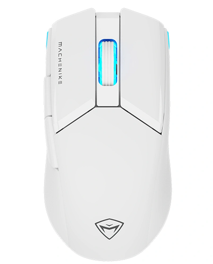 Machenike M7 Pro Wireless Gaming Mouse, RGB, 1000 DPI–26000 DPI, White