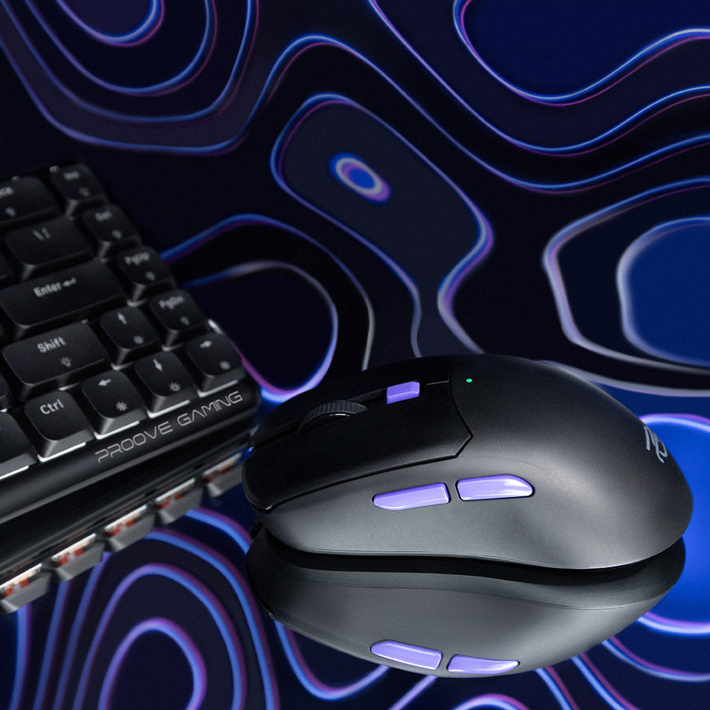 Souris Gaming Sans Fil Proove Everon, 800DPI - 10000DPI, Noir WMEV00022001