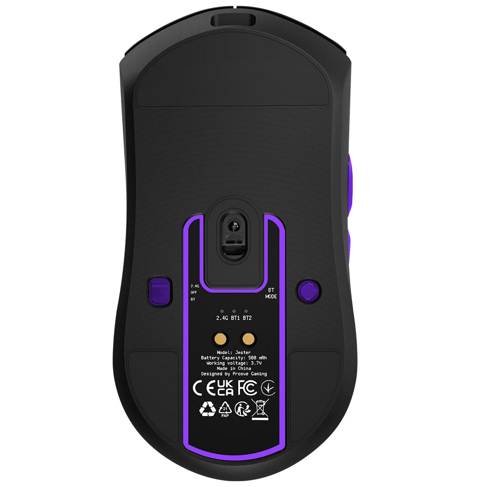 Souris Gaming Sans Fil Proove Jester, 800DPI - 26000DPI, Écran OLED, Noir WMJS00022001