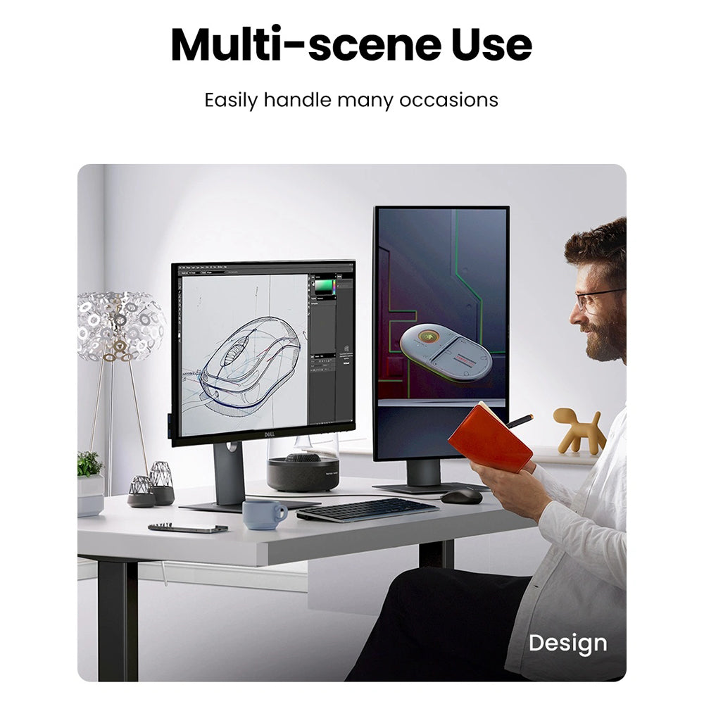 Souris filaire USB UGREEN MU007, 1200DPI, 1.5m, Noir