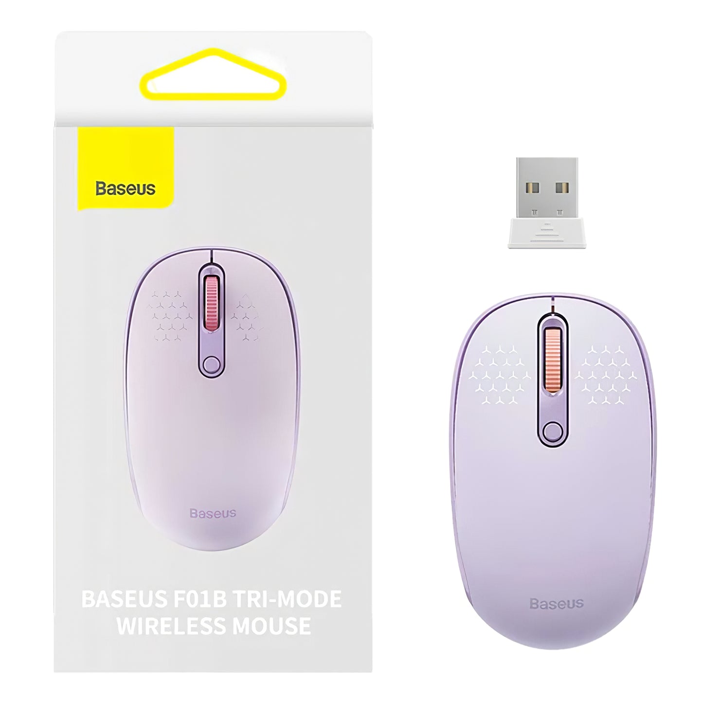 Souris sans fil Baseus F01B Tri-Mode, 1600DPI, BT / Wi-Fi, Mov B0105555503513-00 