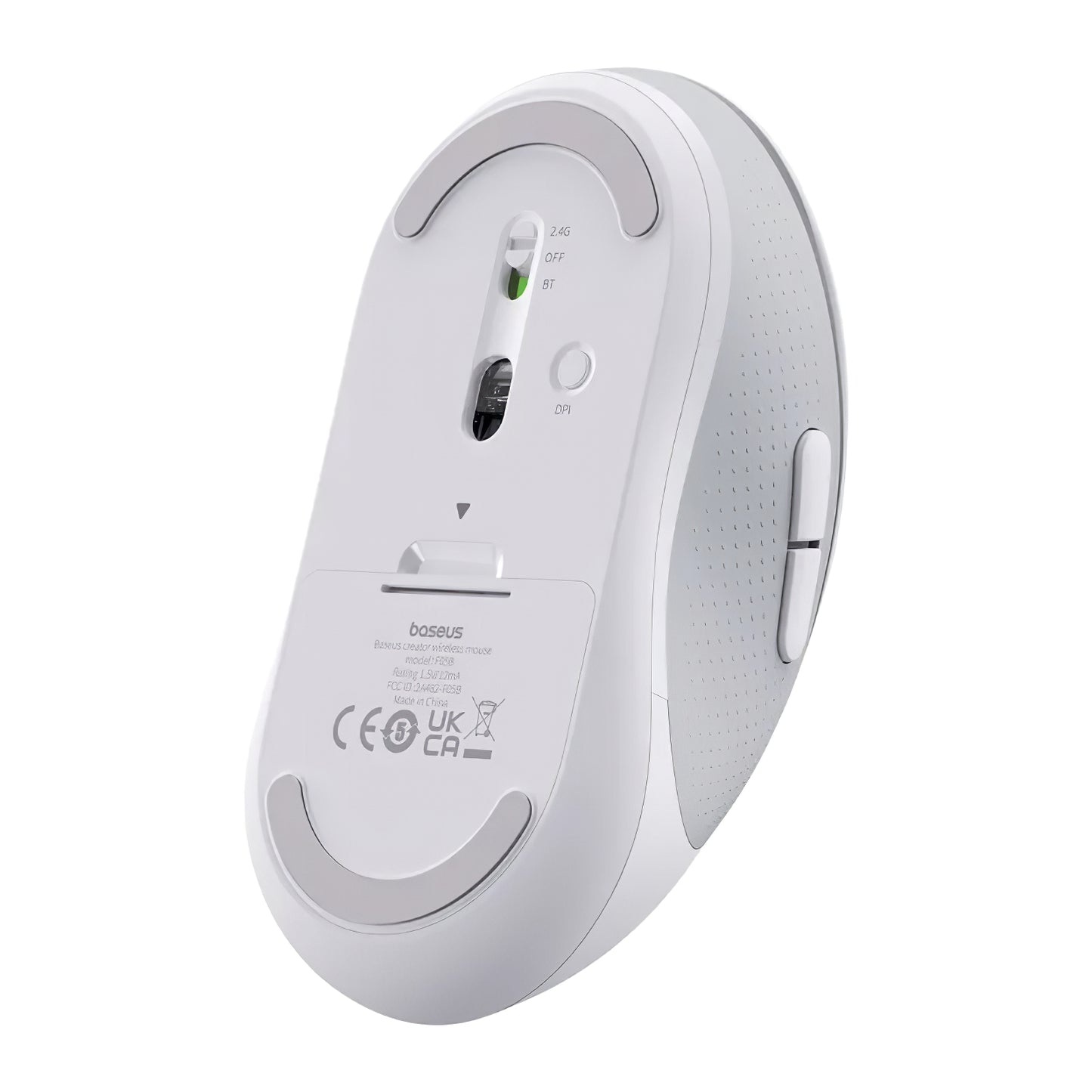 Baseus F02 Wireless Mouse, 4000DPI, BT / Wi-Fi, White B010555550521111-01 