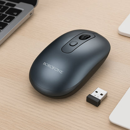 Wireless Mouse Borofone BG13 Winner, 1600DPI, Gray