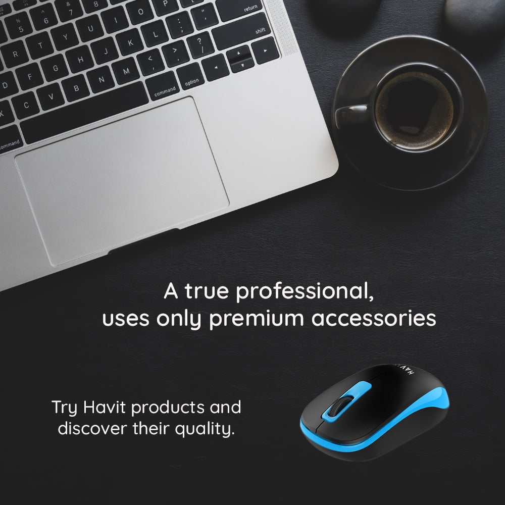 Souris sans fil HAVIT MS626GT, 1200DPI, Noir Gris