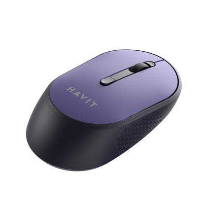 Souris sans fil HAVIT MS78GT, 1200DPI - 3200DPI, Mauve
