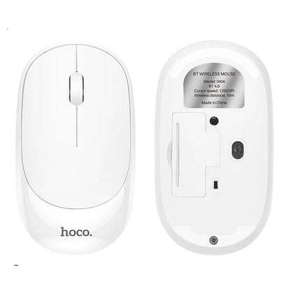 Souris sans fil HOCO DI04, 1200DPI, BT / Wi-Fi, Blanche