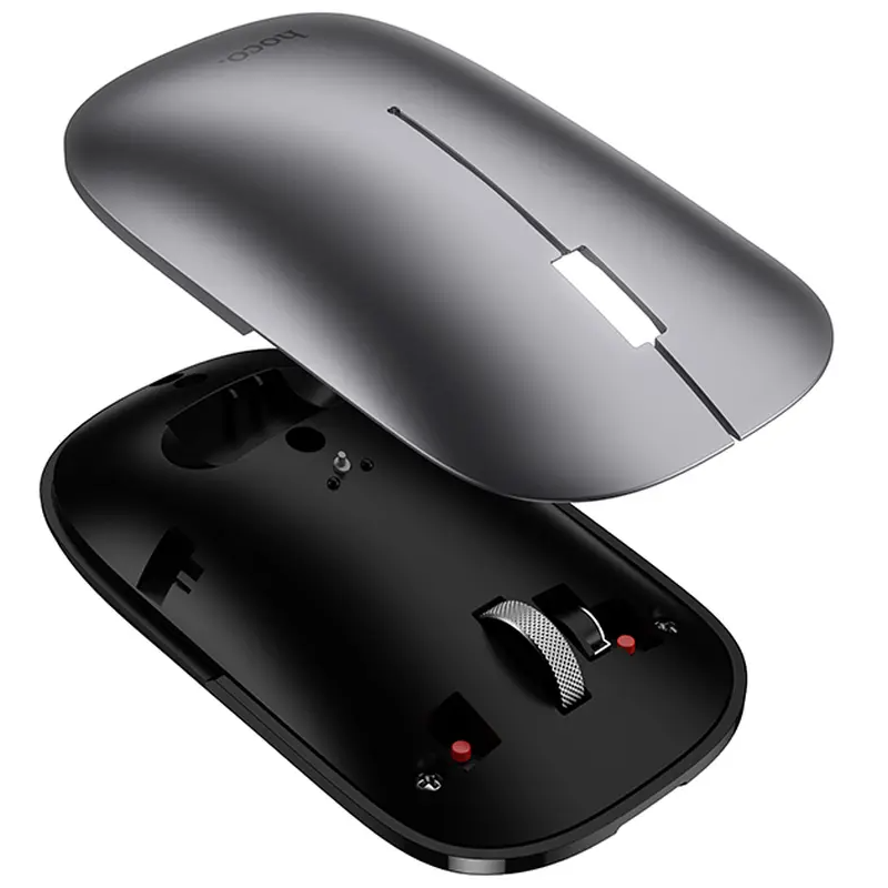 Souris sans fil HOCO GM43, 1600DPI, BT / Wi-Fi, Gris