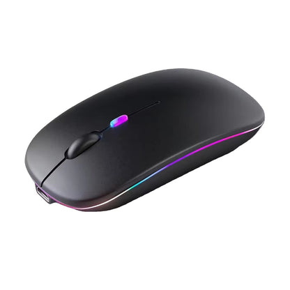 Souris sans fil Techsuit M1, RGB, 1600DPI, BT / Wi-Fi, Noir