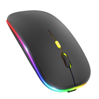 Souris sans fil Techsuit M1, RGB, 1600DPI, BT / Wi-Fi, Noir