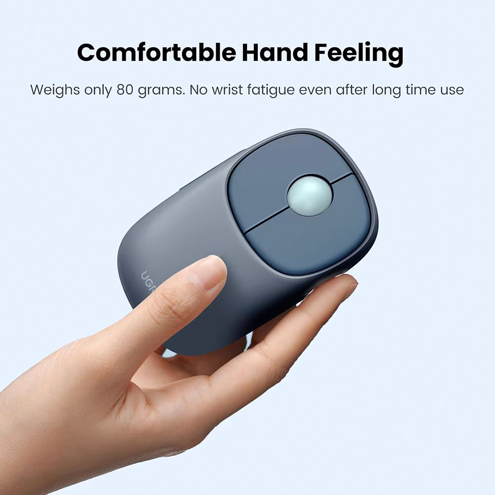 Souris sans fil UGREEN MU102 FUN+, 4000DPI, BT / Wi-Fi, Bleu