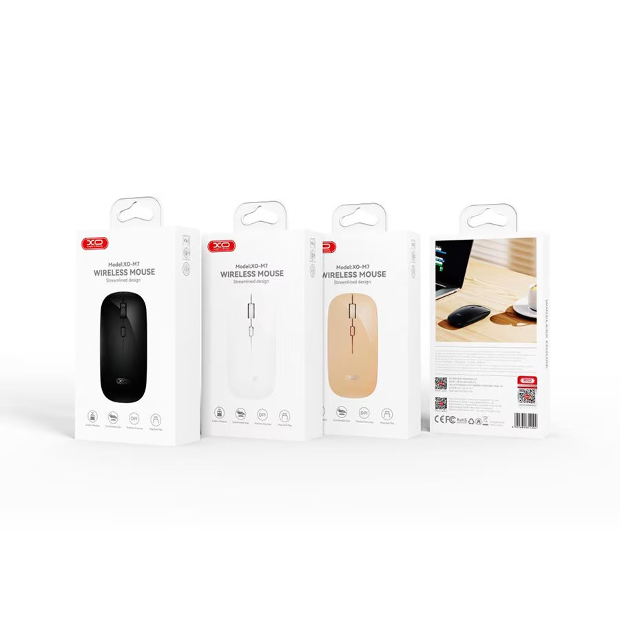 Souris sans fil XO Design M7 Stylish Glossy, Blanche
