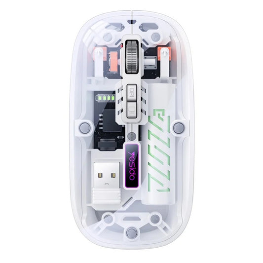 Souris sans fil Yesido KB29, 800DPI - 1600DPI, BT / Wi-Fi, Blanc