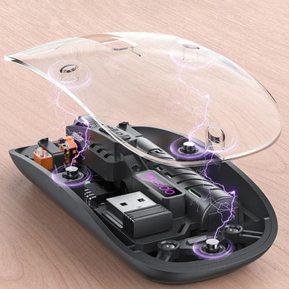 Souris sans fil Yesido KB29, 800DPI - 1600DPI, BT / Wi-Fi, Noir