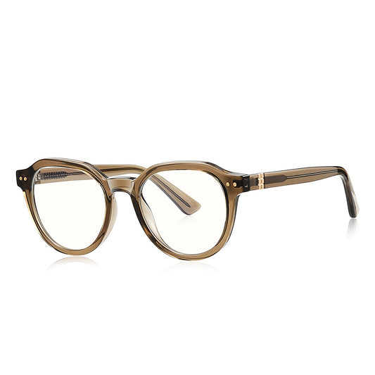 Lunettes d'ordinateur pour hommes Techsuit 2228, Anti-Lumière Bleue, Marron Clair