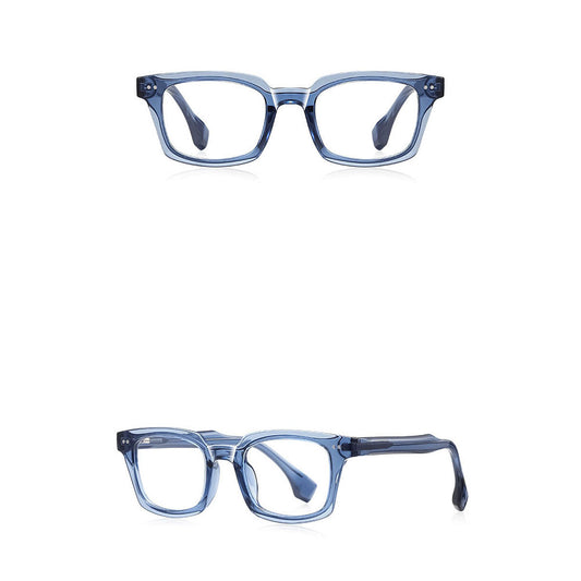 Lunettes d'ordinateur pour hommes Techsuit LS084, anti-lumière bleue, bleu transparent