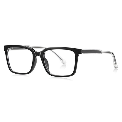 Lunettes d'ordinateur pour hommes Techsuit LS091, anti-lumière bleue, noires