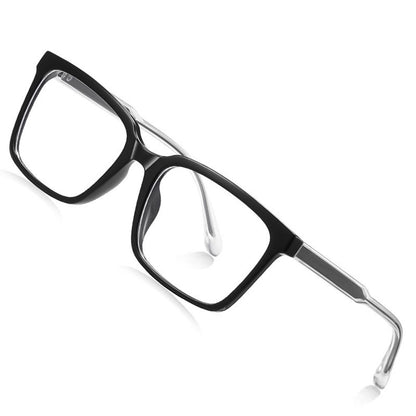 Lunettes d'ordinateur pour hommes Techsuit LS091, anti-lumière bleue, noires