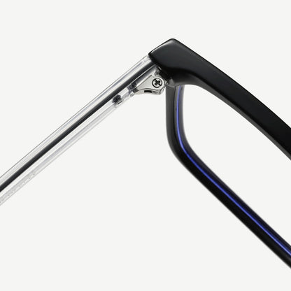 Lunettes d'ordinateur pour hommes Techsuit LS091, anti-lumière bleue, noires