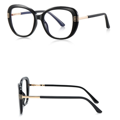 Lunettes d'ordinateur pour femmes Techsuit 2265, Anti-Lumière Bleue, Noires Dorées