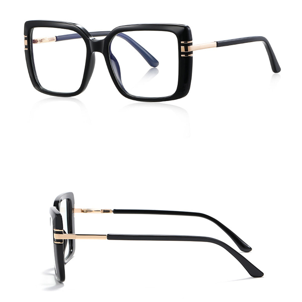 Lunettes d'ordinateur pour femmes Techsuit 2270, Anti-Lumière Bleue, Noires