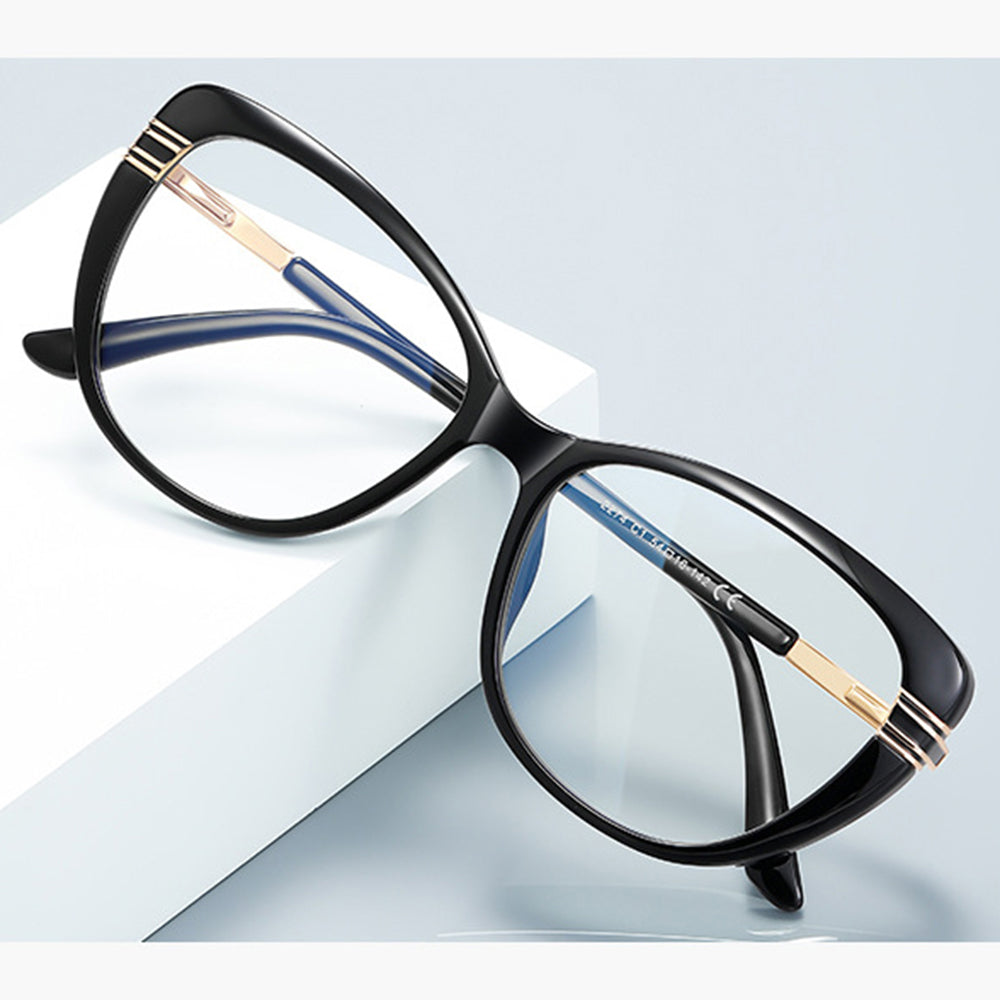 Lunettes d'ordinateur pour femmes Techsuit 2274, Anti-Lumière Bleue, Noires