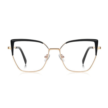 Lunettes d'ordinateur pour femmes Techsuit 3156, Anti-Lumière Bleue, Noires Dorées