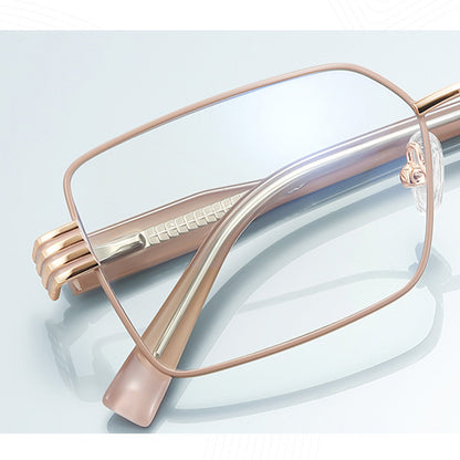 Lunettes d'ordinateur pour femmes Techsuit 3160, Anti-Lumière Bleue, Rose Doré