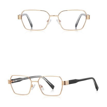 Techsuit 3161 Women's Computer Glasses, Anti-Blue Light, Black Gold