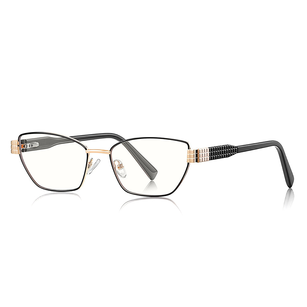 Lunettes d'ordinateur pour femmes Techsuit 3162, Anti-Lumière Bleue, Noires