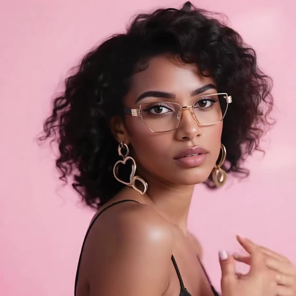 Lunettes d'ordinateur pour femmes Techsuit 3162, Anti-Lumière Bleue, Noires