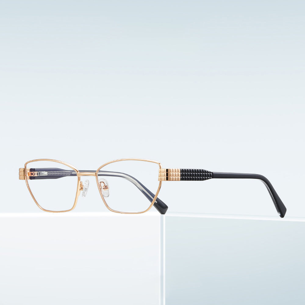 Lunettes d'ordinateur pour femmes Techsuit 3162, Anti-Lumière Bleue, Noires