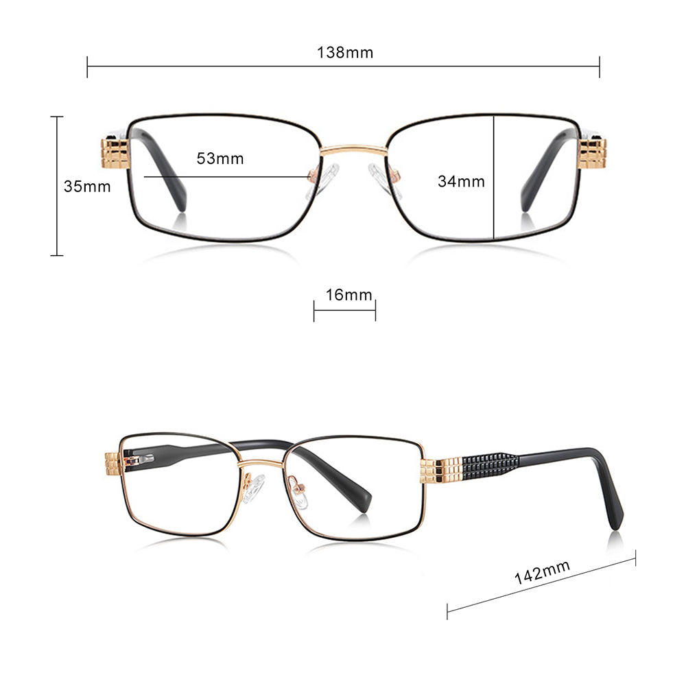 Lunettes d'ordinateur pour femmes Techsuit 3163, Anti-Lumière Bleue, Noires