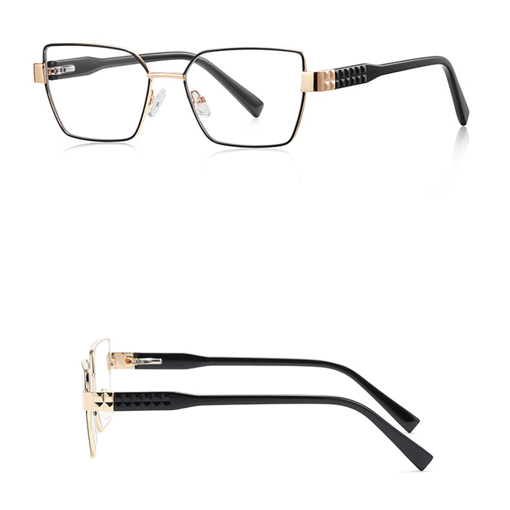 Lunettes d'ordinateur pour femmes Techsuit 3169, Anti-Lumière Bleue, Noires