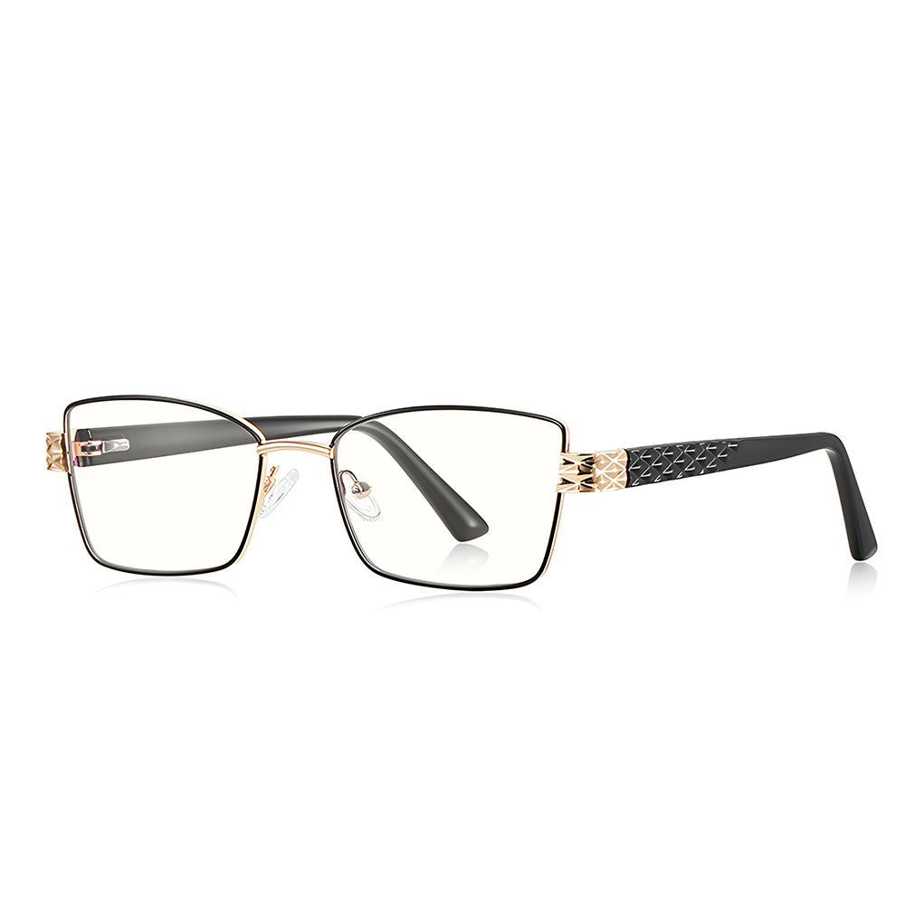 Lunettes d'ordinateur pour femmes Techsuit 3171, Anti-Lumière Bleue, Noires