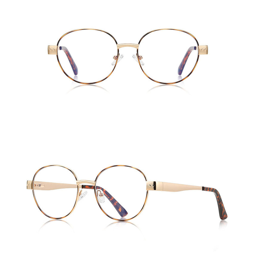 Lunettes d'ordinateur pour femme Techsuit 3175, anti-lumière bleue, doré imprimé