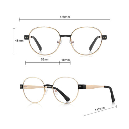 Lunettes d'ordinateur pour femme Techsuit 3175, anti-lumière bleue, doré imprimé
