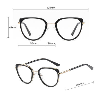 Lunettes d'ordinateur pour femmes Techsuit 82290, Anti-Lumière Bleue, Or Rose