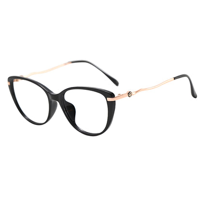 Lunettes d'ordinateur pour femmes Techsuit 86162, Anti-Lumière Bleue, Noires Dorées